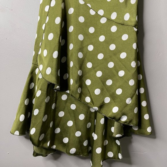 POLKA DOTS WRAP AROUND SKIRT - Picture 4 of 5